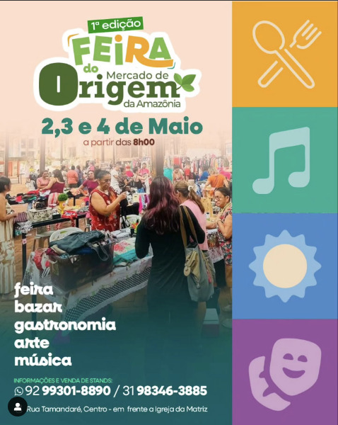 Manaus recebe a 1ª Edição da Feira do Mercado de Origem da Amazônia
